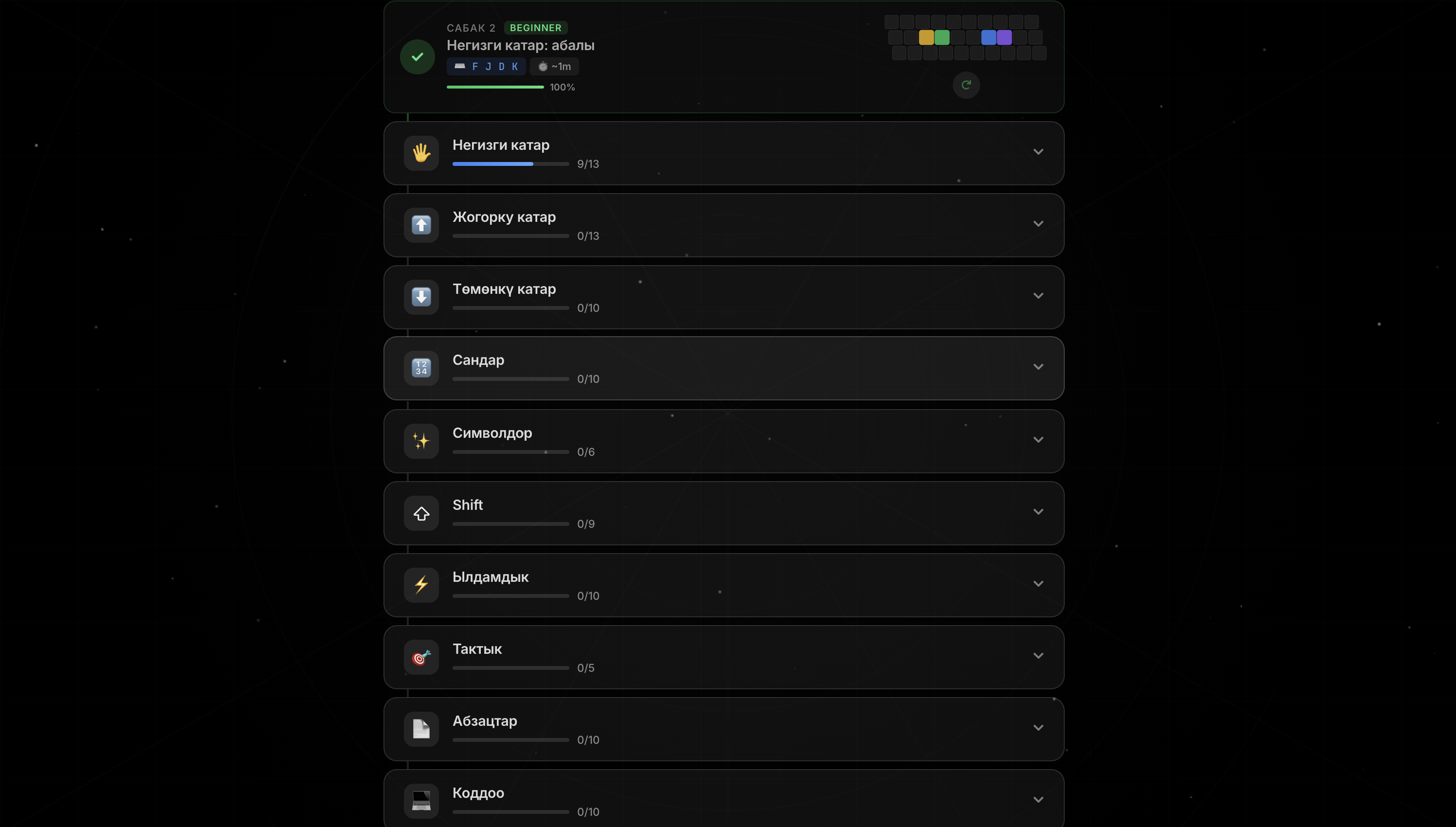 Сабак модулдары